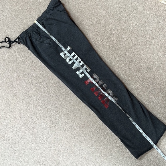 Victoria’s Secret pink bling rhinestone boyfriend sweatpants - Picture 4 of 11